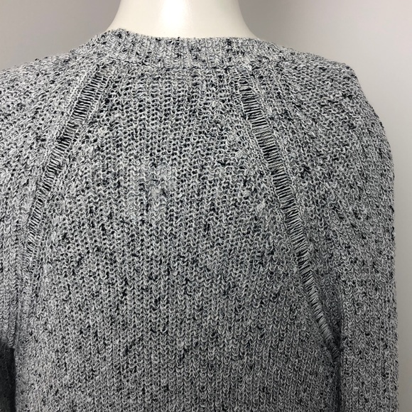 American Eagle Outfitters Gray Speckled Knit Open Front Cardigan Size S - Picture 8 of 11